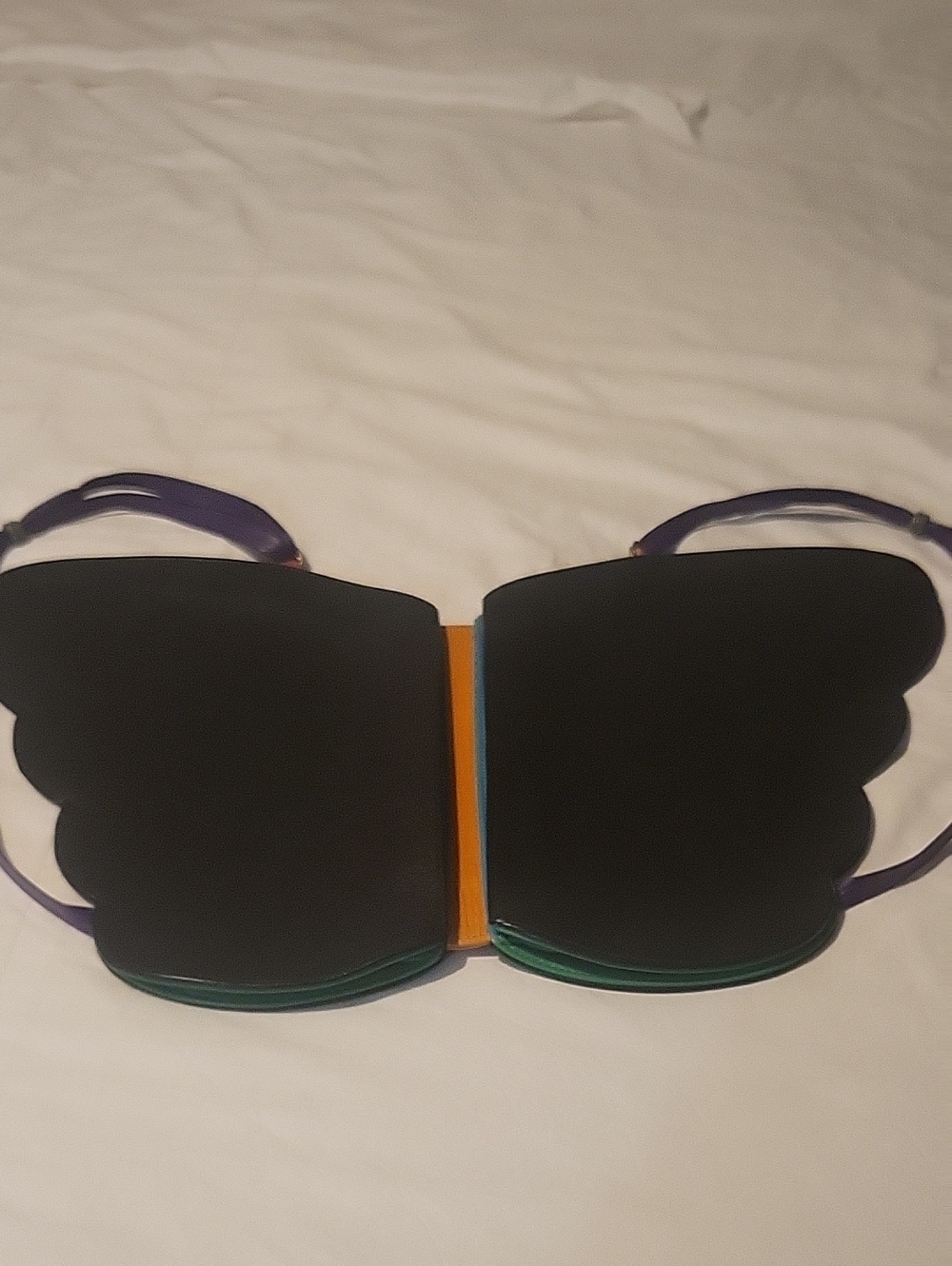 Women’s Butterfly Wing Backpack - Black and Purple